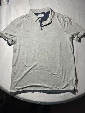 7 Diamonds The Ultimate Polo Shirt Men's Large Gray